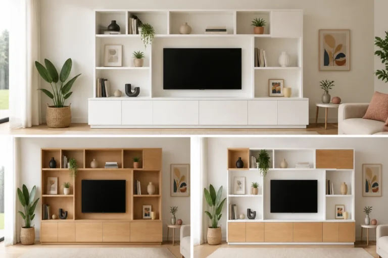bibliothèque meuble tv sur mesure