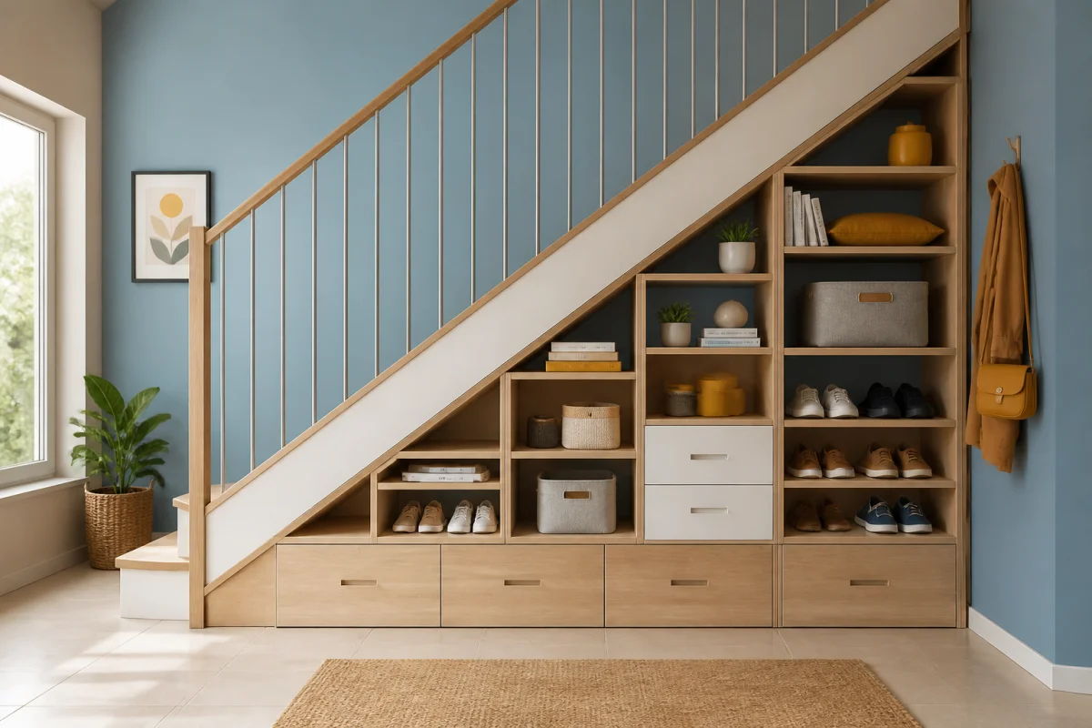 Comment faire un rangement sous escalier